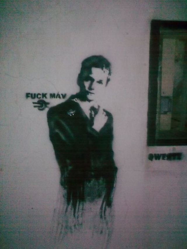 Street artos dolgozik az 1568 lakosú Hortobágyon