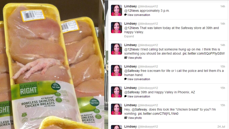 Botrány! Csirkét talált a nő a csirkében!!! Felkavarta a médiát a hír