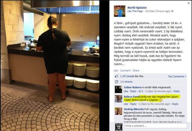 Norbi megalázta a kövéreket, az Indexes Pándi ujjazással válaszolt