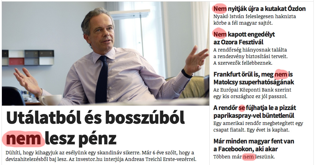 Tegnap Nagy Feró szerkesztette az Origót