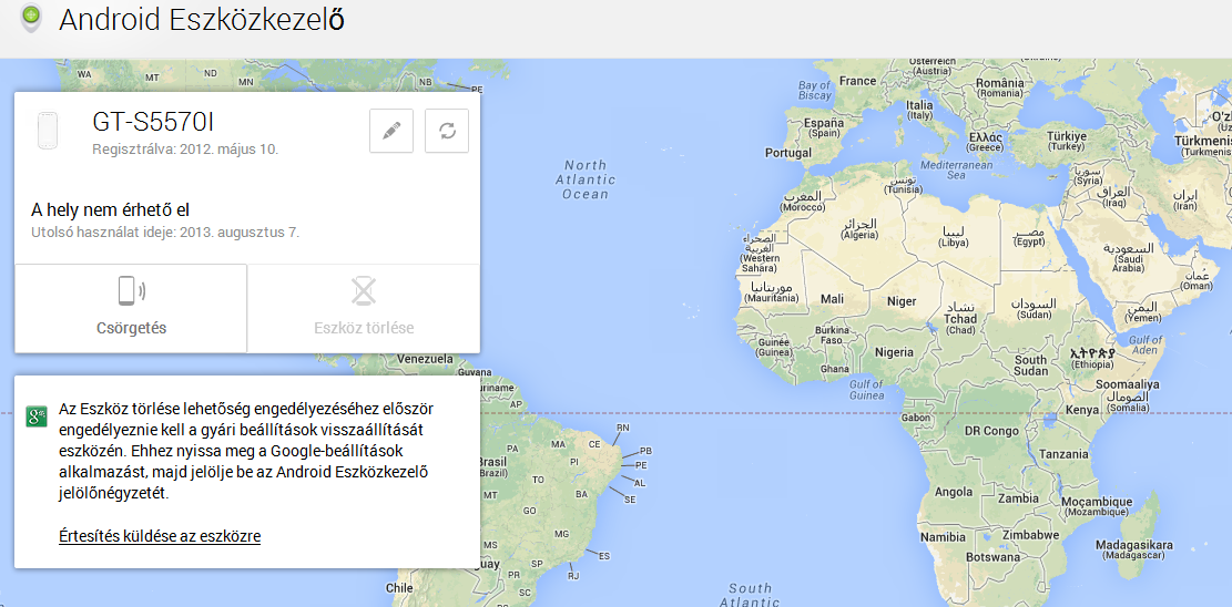 Webről is megcsörgetheted az elveszett telefonod. Nekem nem megy