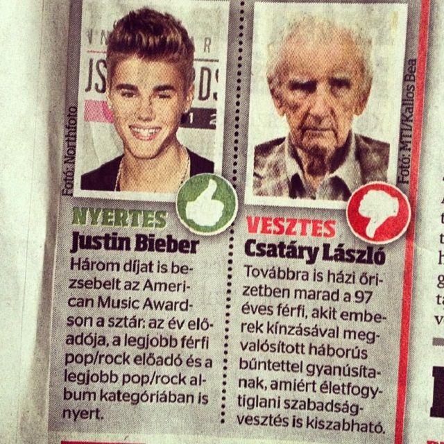 99 évesen meghalt a háborús bűnökkel vádolt Csatáry László