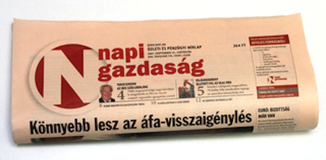 A Századvég megvette a Napi Gazdaságot Spédertől