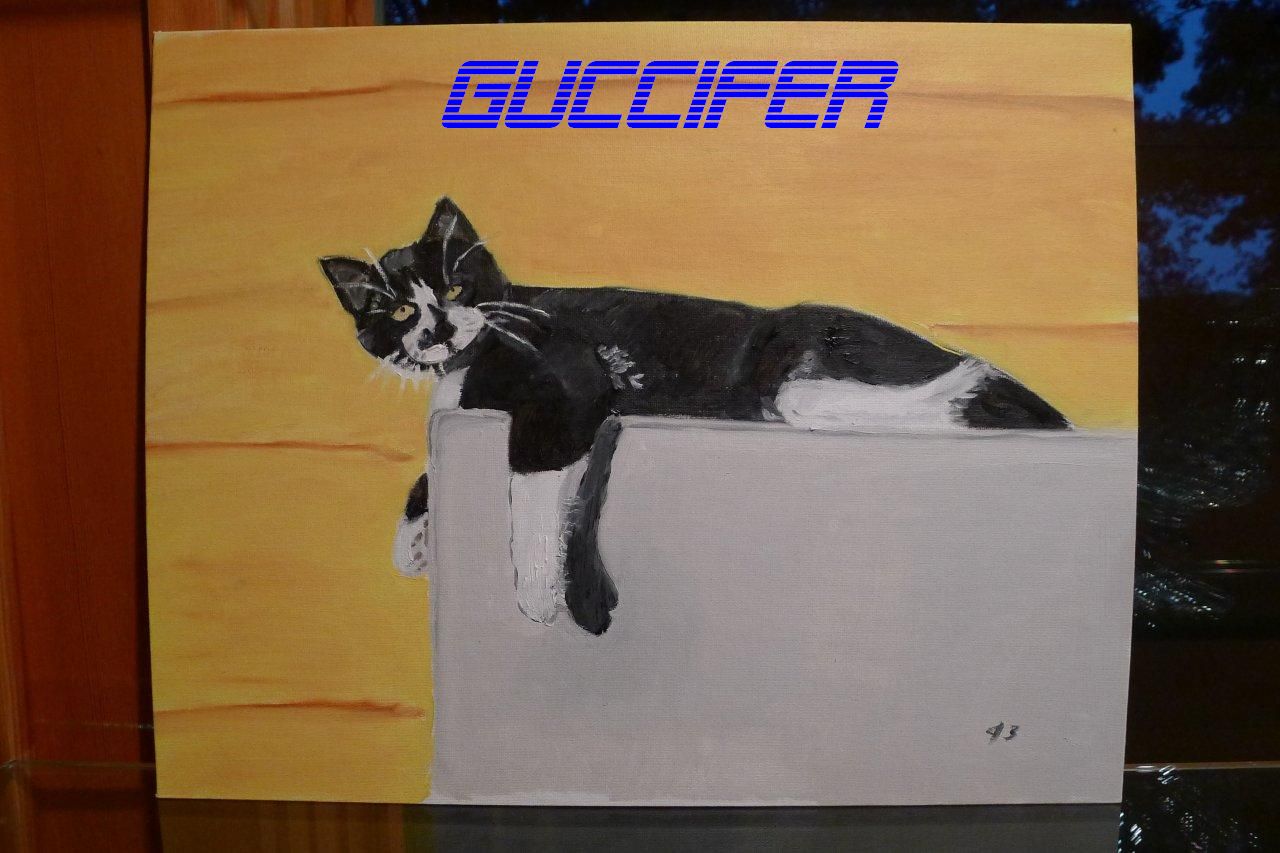 George W. Bush még mindig fest, most már cicát is