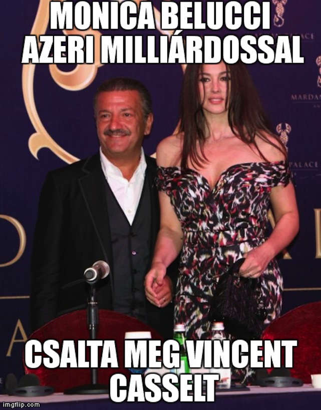 Kicsiny azeri hegyi zsidóval csalta meg férjét Monica Bellucci