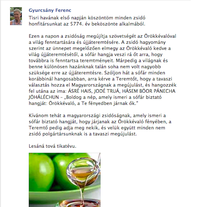 Gyurcsány Ferenc zsidó főpap lett