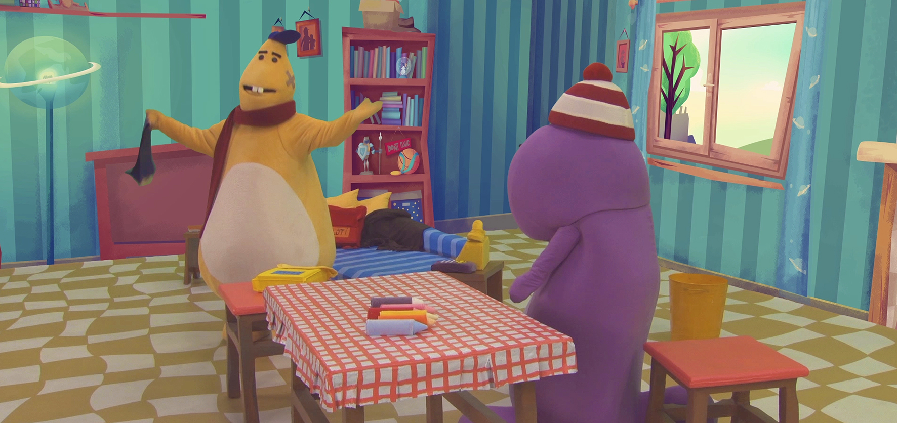 Egy képünk van a köztévé új gyereksorozatából, az a kép pedig rémisztő