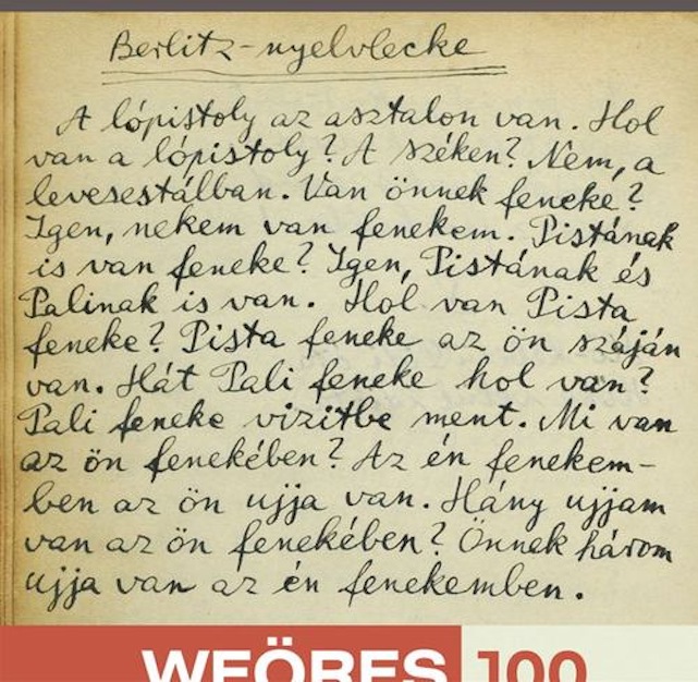 Weöres Sándor: Hol van Pista feneke? Pista feneke az Ön száján van