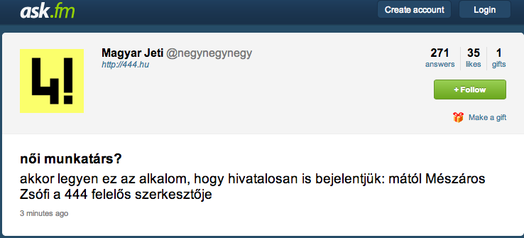 Mészáros Zsófi lett a 444 felelős szerkesztője