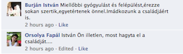 A nap kommentpárbaját a sebesült Hende Csaba váltotta ki