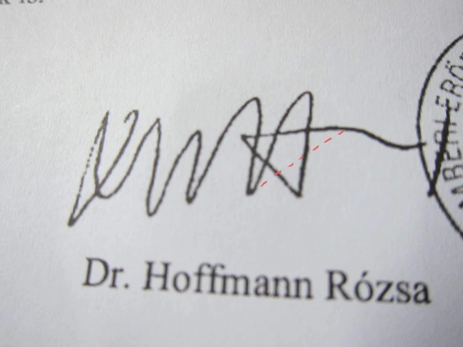 Levelet kapott a gyerek Hoffmann Rózsától!