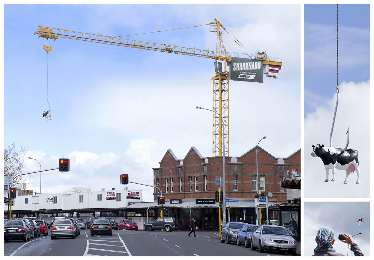 Miért lógatnak Új-Zélandon horogra tűzött tehenet az út fölé?