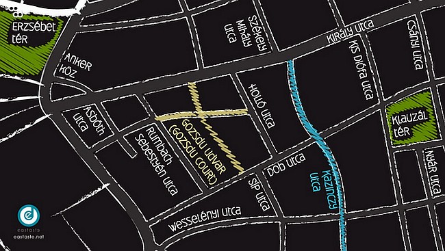 Menő térkép a budapesti bulinegyed zenéiről