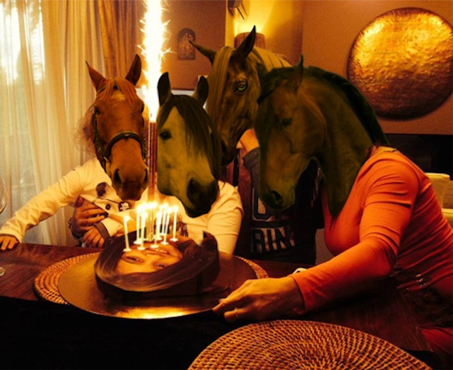 Levágott emberfejet kapott a ló a születésnapjára