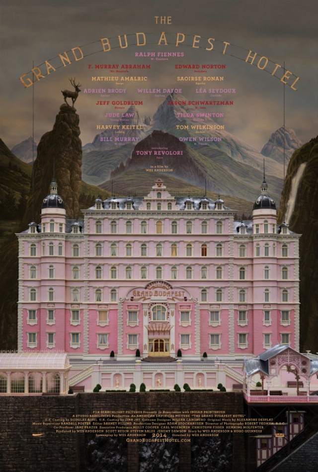 Illustration for article titled Itt a Grand Budapest Hotel, az új Wes Anderson-film plakátja