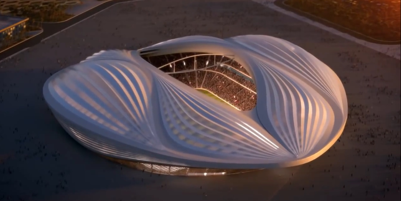 Nem tudom máshogy mondani: ez a tervezett katari stadion egy óriáspina