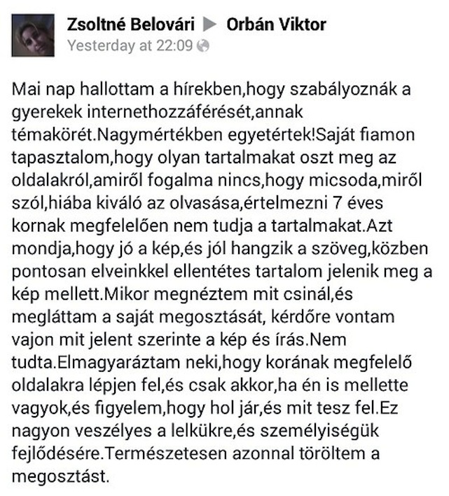 Az anya, aki azt szeretné, hogy Orbán Viktor nevelje a gyerekét