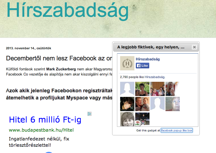 Zseniális üzleti modell az idióta netezőkre építő Hírszabadság