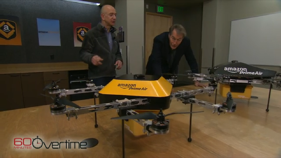 Illustration for article titled Itt a Jetson-világ: drónnal hozza házhoz a rendelést az Amazon