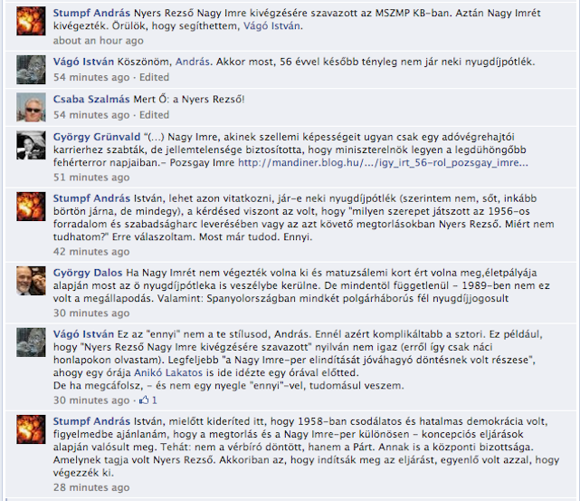 Illustration for article titled Vágó István a Nagy Imre kivégzésére szavazó Nyers Rezsőt védi