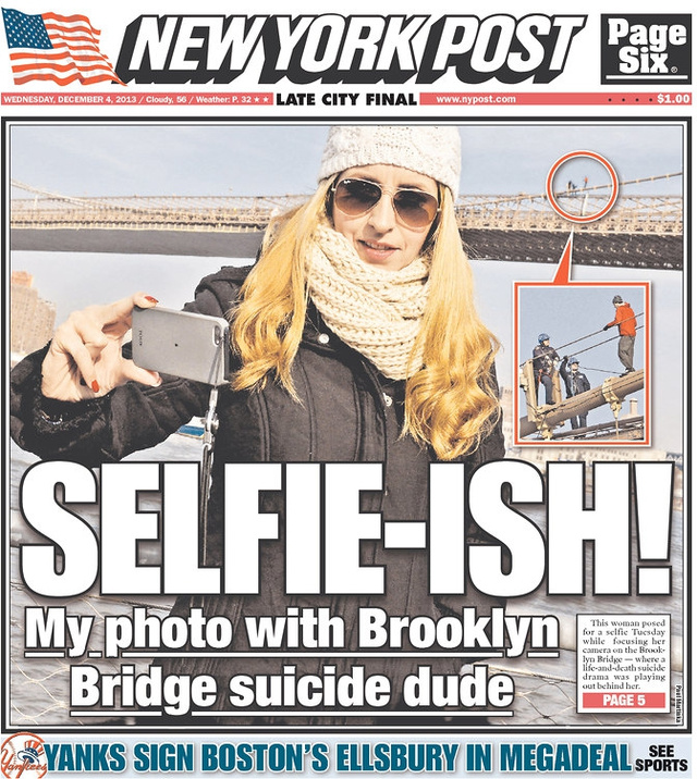 Illustration for article titled Címlapra tették, mert rosszkor szelfizett rossz helyen