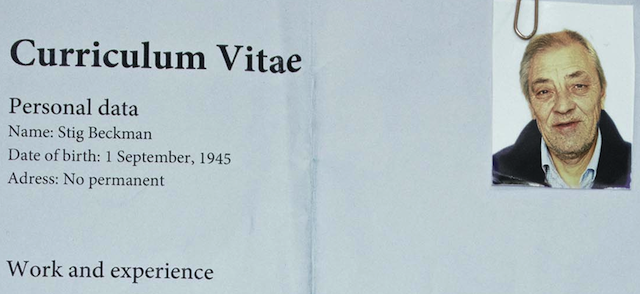 Hajléktalanokat reklámoznak Stockholmban