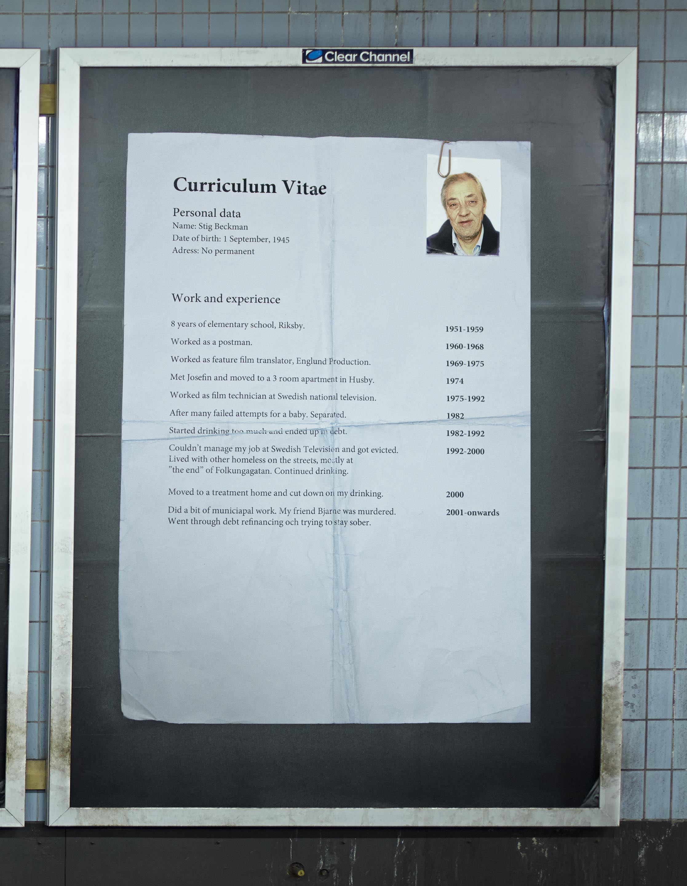 Illustration for article titled Hajléktalanokat reklámoznak Stockholmban