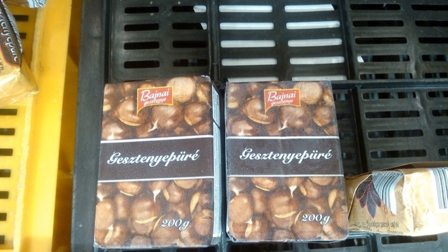 Még kapni a krumplival felcsapott gesztenyepürét