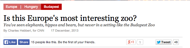 Budapest nem tud hibázni, a CNN szerint a miénk a világ legjobb Állatkertje