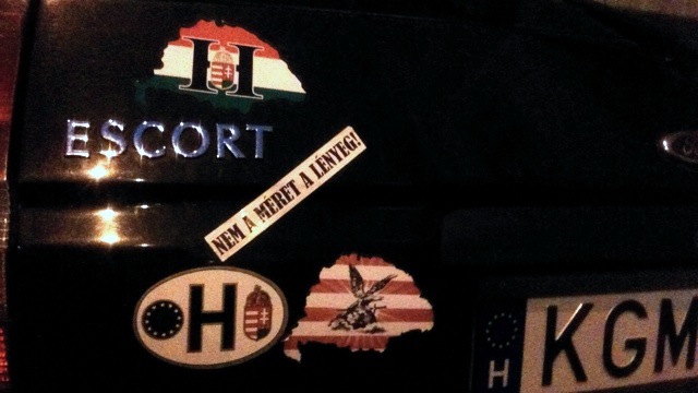 Ennél jobban elhelyezett Nagy-Magyarország matrica már nem lesz