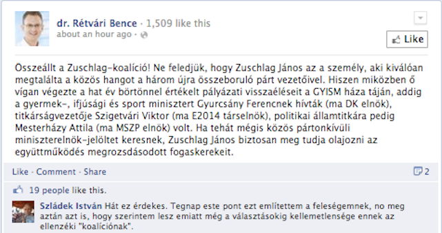 A nap, amikor Rétvári Bence is jó poénnal indít