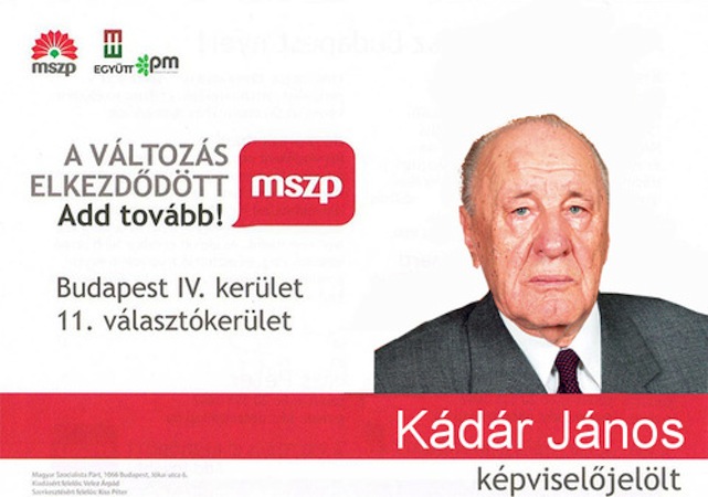 Illustration for article titled Végre beindult a kampány, Biszku is jelölt