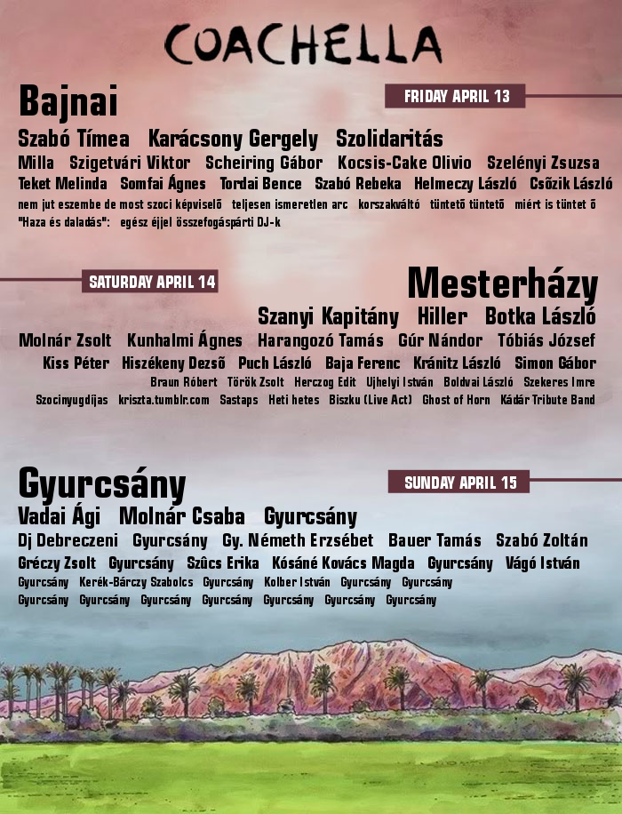 Te hová vennél hetijegyet? Komcsifesztiválra vagy Fidesz-buliba?