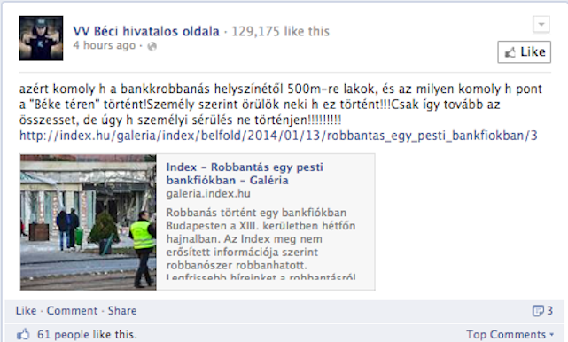 Illustration for article titled VV Béci is örül a bankrobbantásnak. Ki még?