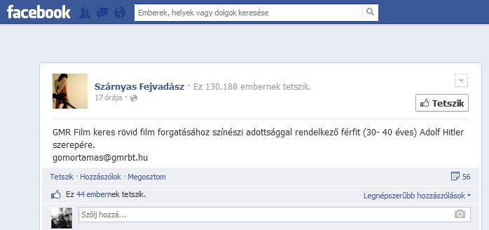 Illustration for article titled Kivel játszatnád el Adolf Hitlert?