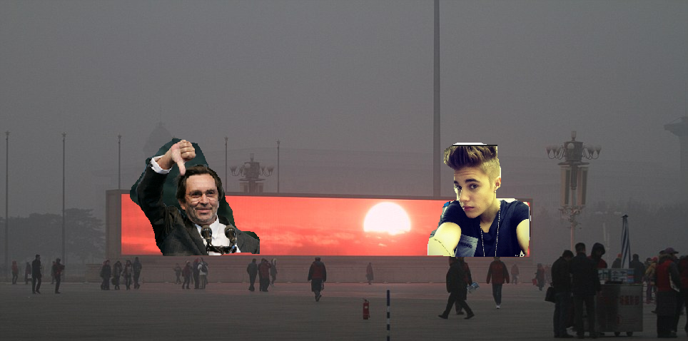 Kerényi Imre és Justin Bieber a pekingi szmogban