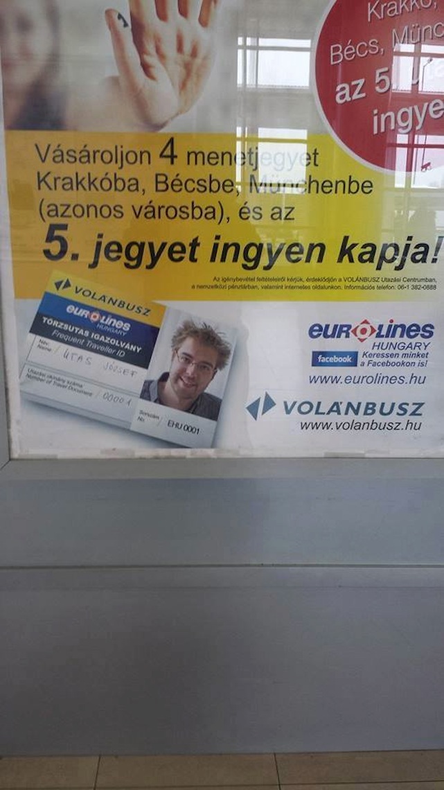 Illustration for article titled Na, kinek az arcával reklámoz a Volánbusz?