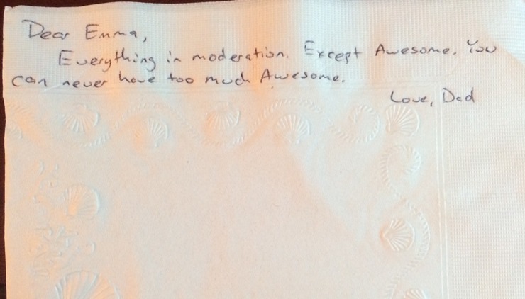 Illustration for article titled Előre ír üzeneteket lányának a halálos beteg apuka