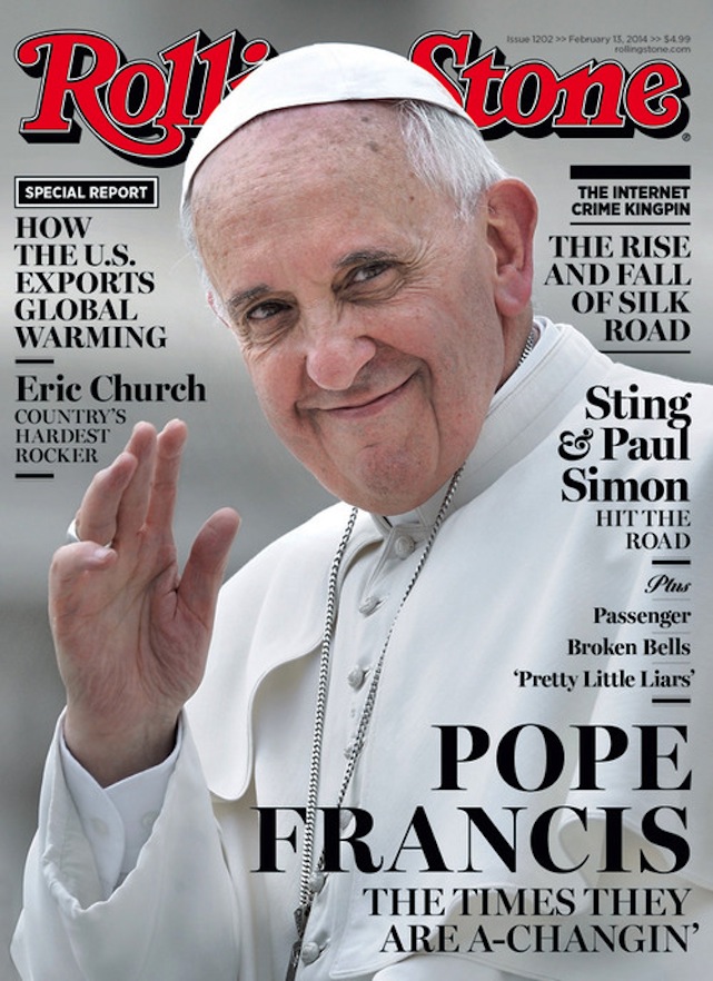 Ferenc pápa a Rolling Stone címlapján