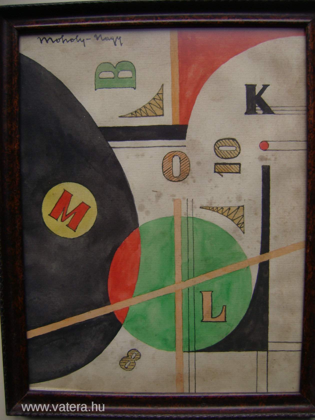 Illustration for article titled Vatera-figyelő: Vegyél te is állítólagos Moholy-Nagy-akvarellt!