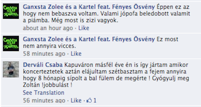 Illustration for article titled Valaki beledobott valamit Ganxta Zolee piájába, elmaradt a koncert