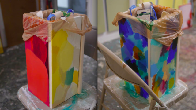 A takarító szemétnek hitte a modern műtárgyat, úgyhogy kidobta a kukába