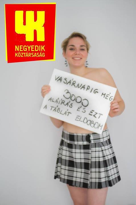 Szóvivőcsöcsöt ígér a 4k! aláírásokért cserébe, de nekünk nem Réka kell