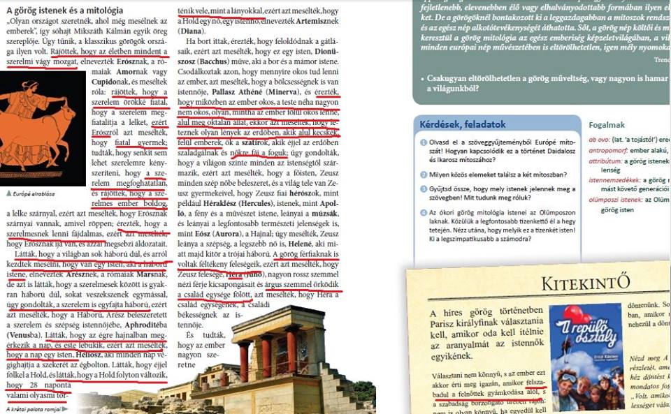 A Hold 28 naponként menstruál a Hoffmann-féle tankönyvben