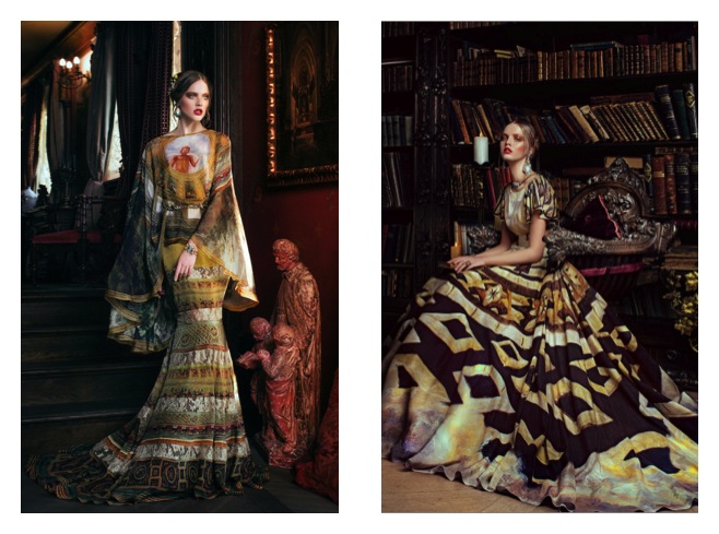 Illustration for article titled Ruhacsendéletek, a ruhatervező, a festő és a fotográfus közös alkotásaiban.