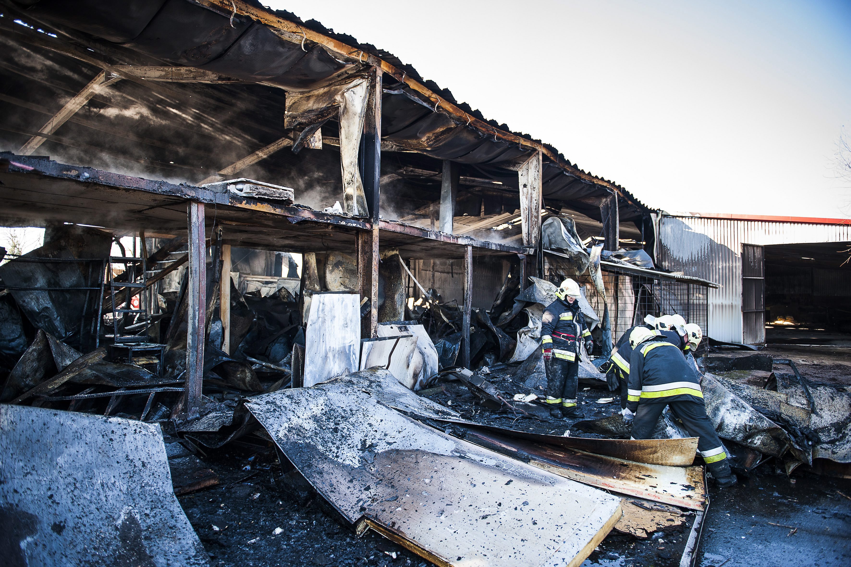 Mátyuson leégett egy hűtőház