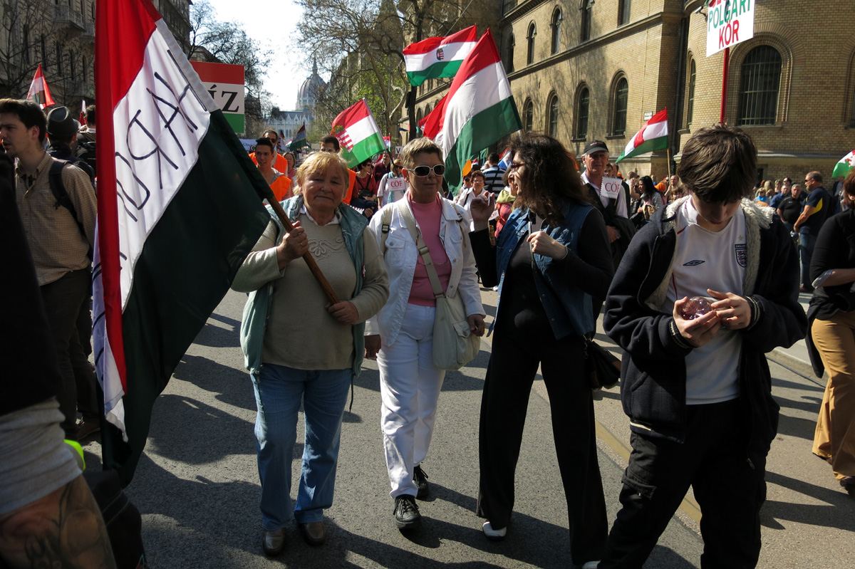 Illustration for article titled Harcba boldog jövőért megyünk – képeink a Második Békemenetről