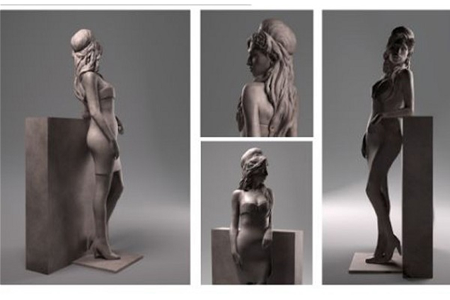 Amy Winehouse szobrot kap, és valahogy így fog kinézni