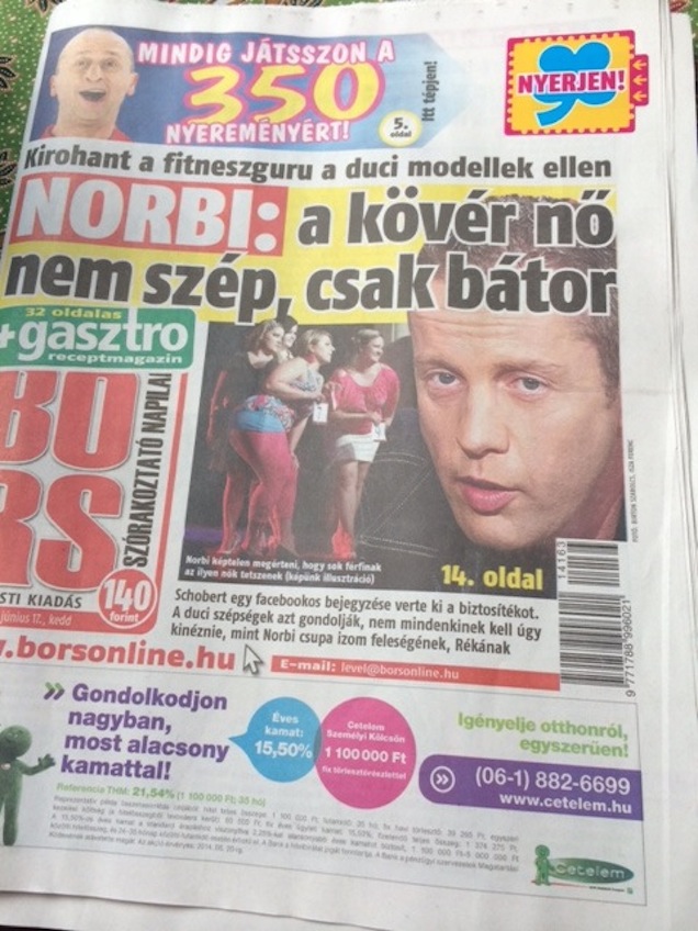 Ridikülharc: Norbi összeveszett a Borssal a kövér nőkön