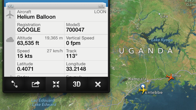 Megtaláltam a Google egyik léggömbjét Afrikában